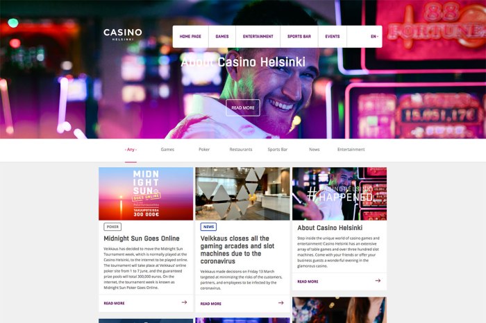 Desain Website Kasino Online