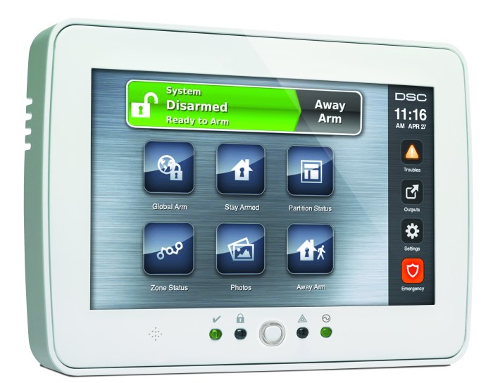 Touchscreen residential interface intrusion keypad powerseries touchpad consultation schedule